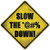 Slow The Fuck Down Novelty Diamond Sticker Decal