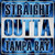 Straight Outta Tampa Bay Black Novelty Metal Square Sign