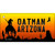 Oatman End Of Trail Arizona Scenic Background Novelty Metal Key Chain