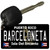 Barceloneta Puerto Rico Black Novelty Metal Key Chain