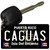 Caguas Puerto Rico Black Novelty Metal Key Chain