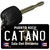 Catano Puerto Rico Black Novelty Metal Key Chain