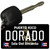 Dorado Puerto Rico Black Novelty Metal Key Chain