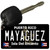 Mayaguez Puerto Rico Black Novelty Metal Key Chain