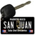 San Juan Puerto Rico Black Novelty Metal Key Chain