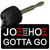 Joe and the Hoe Novelty Metal Key Chain