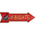 Knights Novelty Metal Arrow Sign