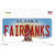 Fairbanks Alaska State Novelty Sticker Decal