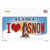 I Love Snow Alaska State Novelty Sticker Decal