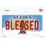 Blessed Alaska State Novelty Sticker Decal