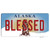 Blessed Alaska State Novelty Sticker Decal
