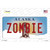 Zombie Alaska State Novelty Sticker Decal