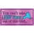 New York Outta This Girl Novelty Sticker Decal