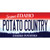 Potato Country Idaho Novelty Sticker Decal