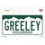Greeley Colorado Novelty Sticker Decal