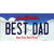 Best Dad South Dakota Novelty Sticker Decal