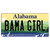 Bama Girl Alabama Novelty Sticker Decal