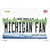 Michigan Fan MI Novelty Sticker Decal