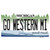 Go Western Michigan MI Novelty Sticker Decal