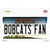 Bobcats Fan MT Novelty Sticker Decal