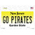 Go Pirates NJ Novelty Sticker Decal