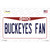 Buckeyes Fan OH Novelty Sticker Decal