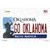 Go Oklahoma OK Novelty Sticker Decal