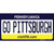 Go Pittsburgh PA Novelty Sticker Decal