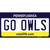 Go Owls PA Novelty Sticker Decal