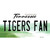 Tennessee Plate Tigers Fan TN Novelty Sticker Decal