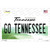 Go Tennessee TN Novelty Sticker Decal