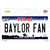 Baylor Fan TX Novelty Sticker Decal