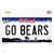 Go Bears TX Novelty Sticker Decal
