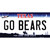 Go Bears TX Novelty Sticker Decal