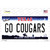 Go Cougars TX Novelty Sticker Decal