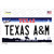 Texas A&M TX Novelty Sticker Decal