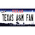 Texas A&M Fan TX Novelty Sticker Decal