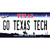 Go Texas Tech TX Novelty Sticker Decal