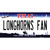 Longhorns Fan TX Novelty Sticker Decal