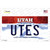 Utes UT Novelty Sticker Decal
