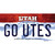 Go Utes UT Novelty Sticker Decal