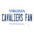 Cavaliers Fan VA Novelty Sticker Decal