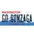 Go Gonzaga WA Novelty Sticker Decal