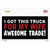 Trade Truck For My Wife Novelty Sticker Decal