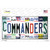 Commanders Strip Art Novelty Sticker Decal