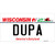 Dupa Wisconsin Novelty Sticker Decal