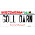 Goll Darn Wisconsin Novelty Sticker Decal