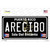 Arecibo Puerto Rico Black Novelty Sticker Decal