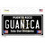 Guanica Puerto Rico Black Novelty Sticker Decal
