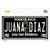 Juana Diaz Puerto Rico Black Novelty Sticker Decal